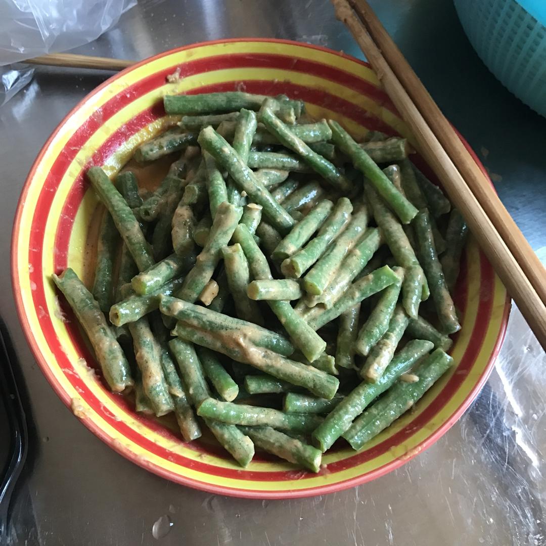 凉拌麻酱豇豆