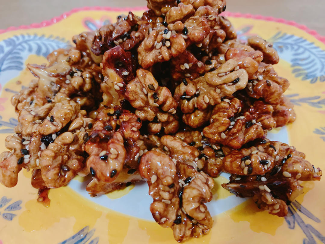 不用熬糖的琥珀核桃仁