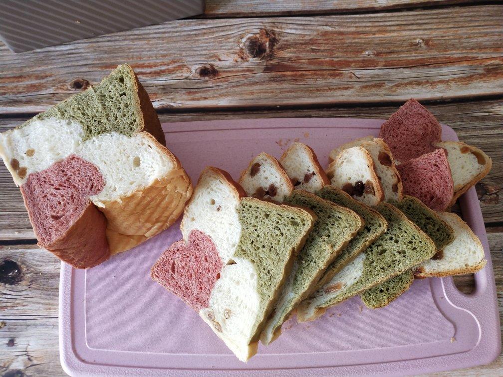 蔓越莓三色吐司