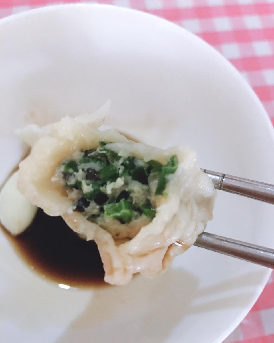超级好吃的龙利鱼韭菜饺子