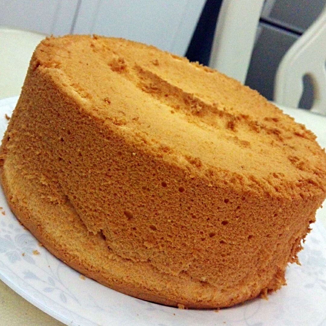 6寸原味戚风蛋糕