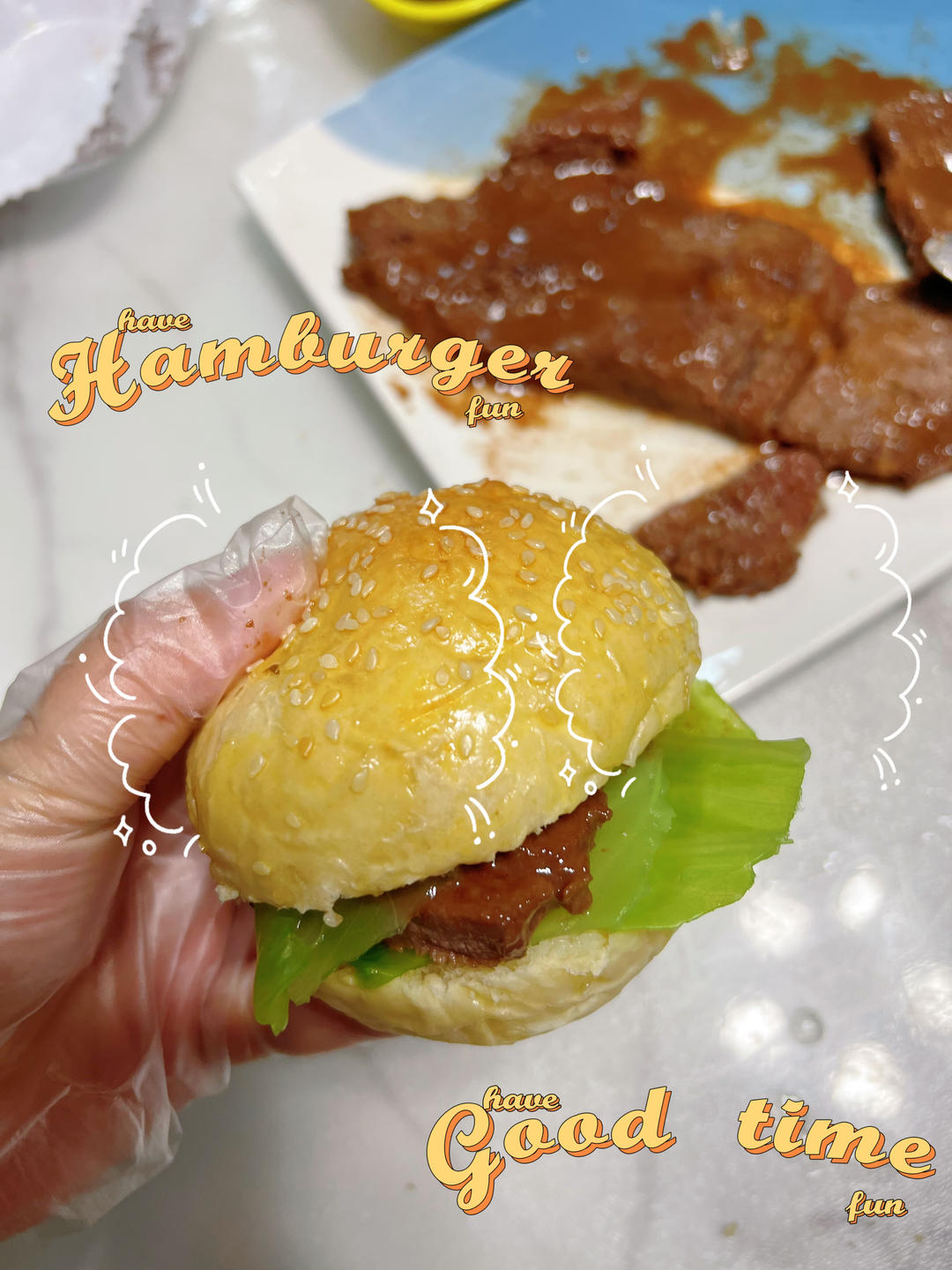 火腿肉松面包