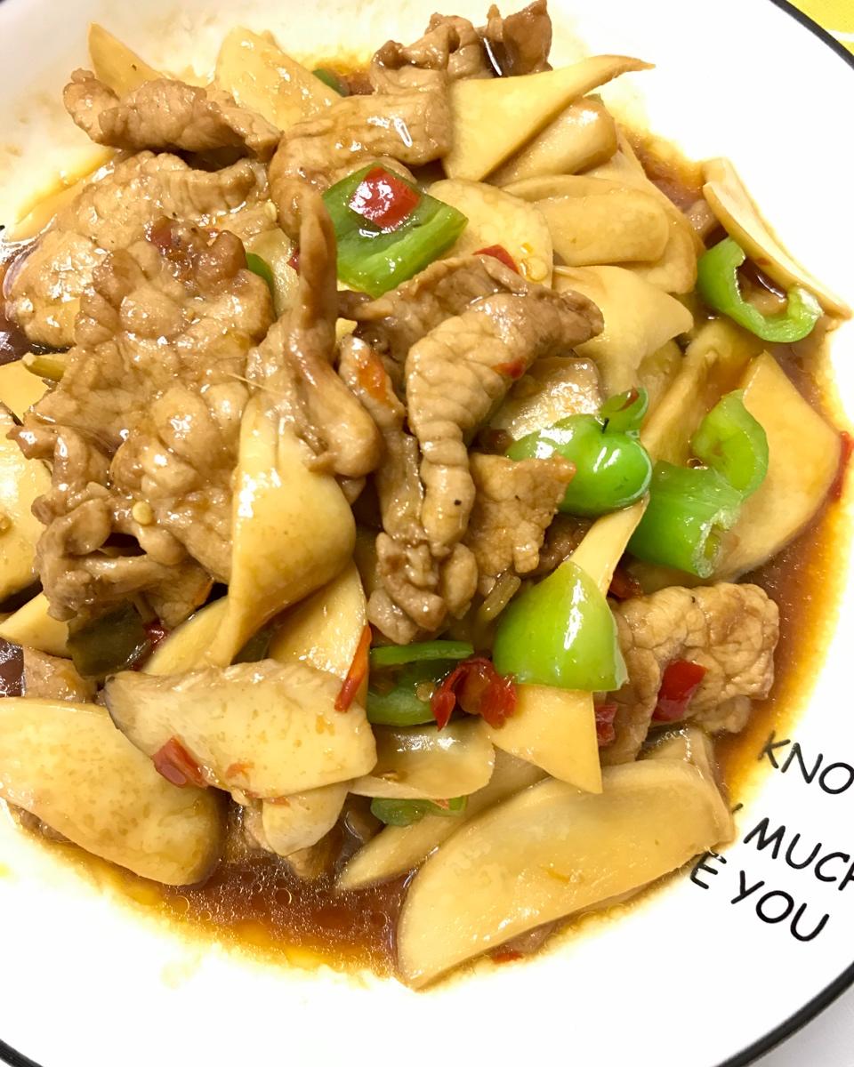 杏鲍菇炒肉片