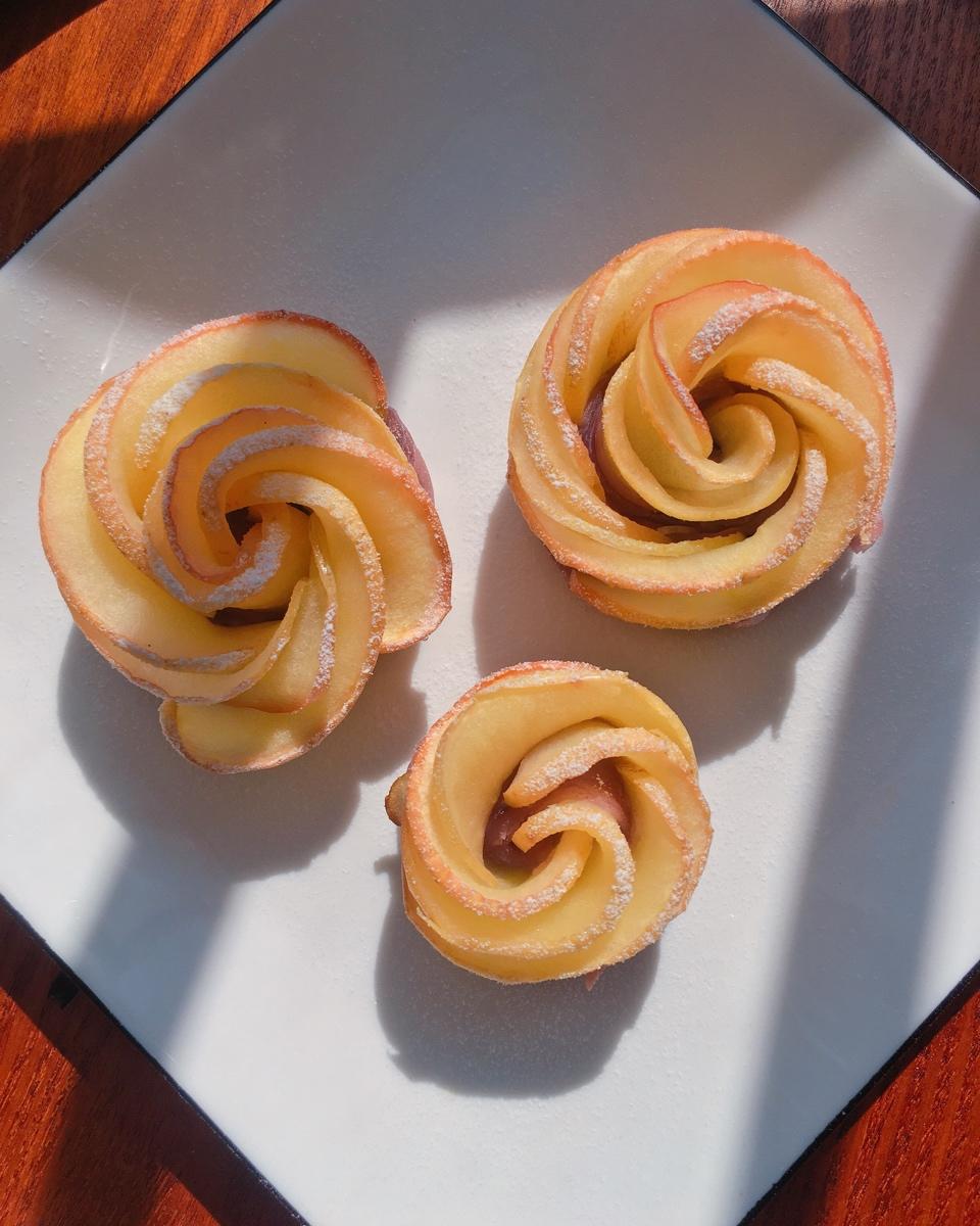 苹果玫瑰塔（手抓饼版）