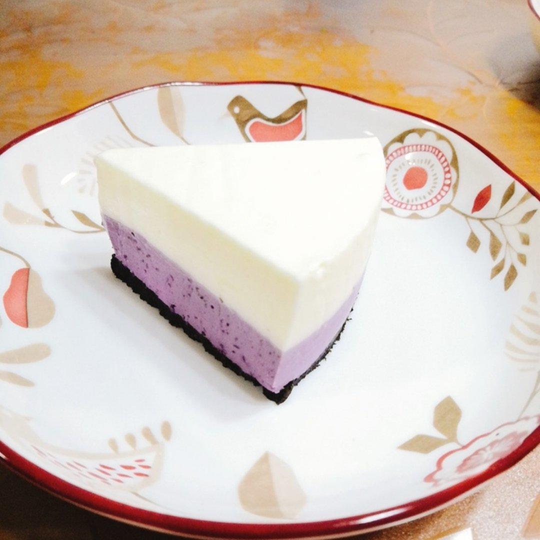 甜甜蜜蜜做的蓝莓酸奶芝士慕斯