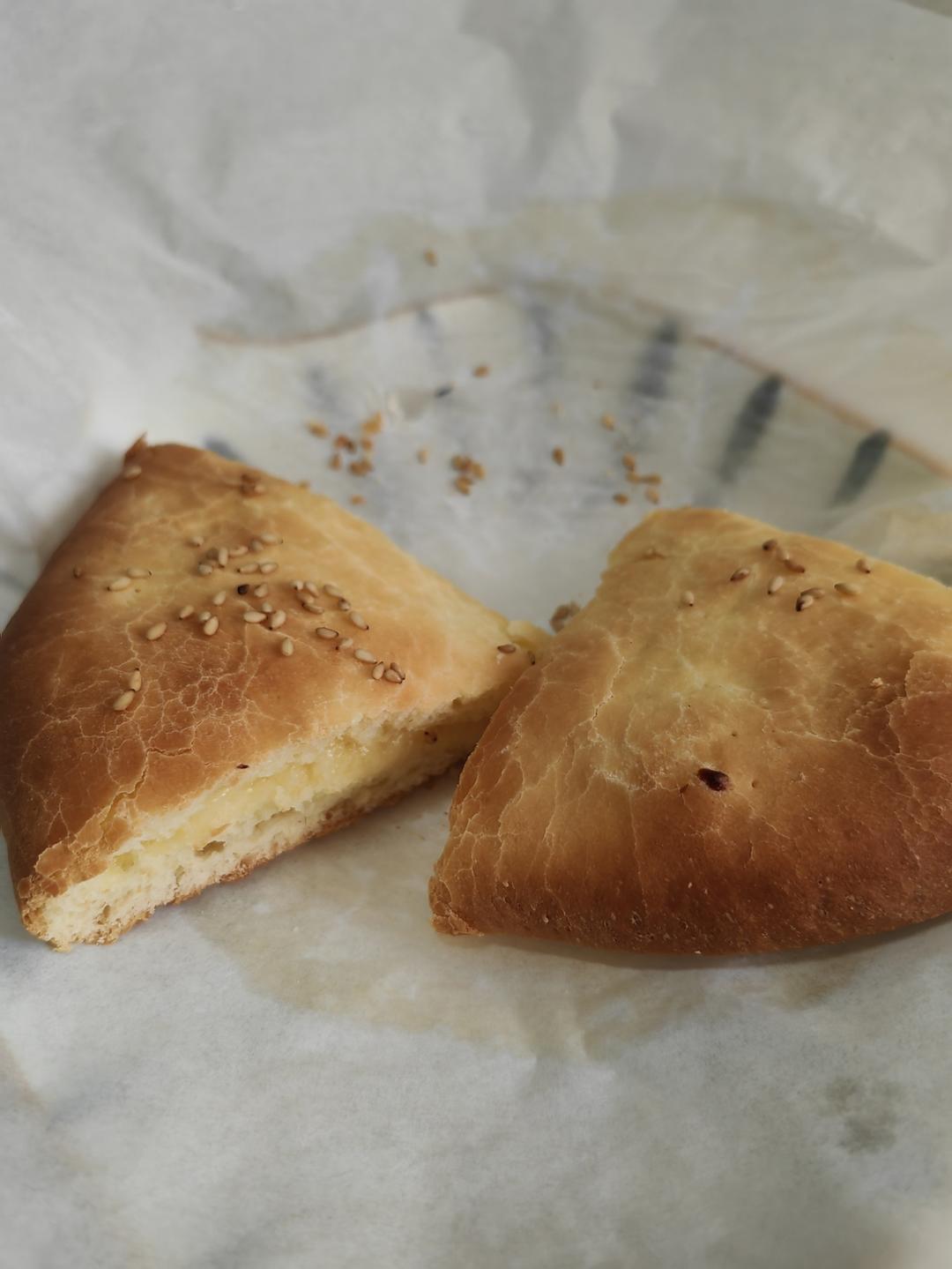 平底锅特色早餐【蒙古奶酪饼】！柔软爆浆会拉丝，超简单！