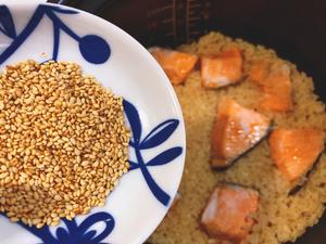 给家人最营养健康的每一餐-日式鲑鱼焖饭的做法 步骤13