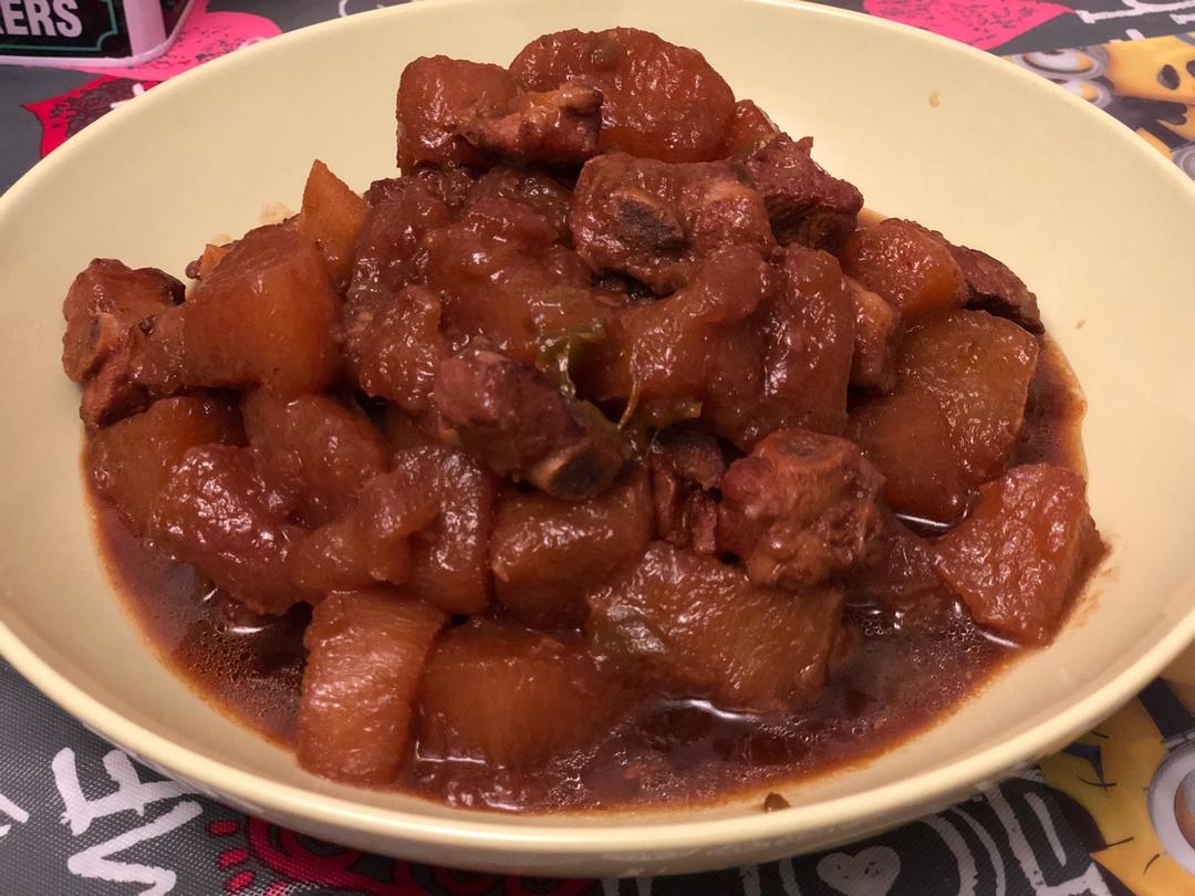 萝卜红烧排骨