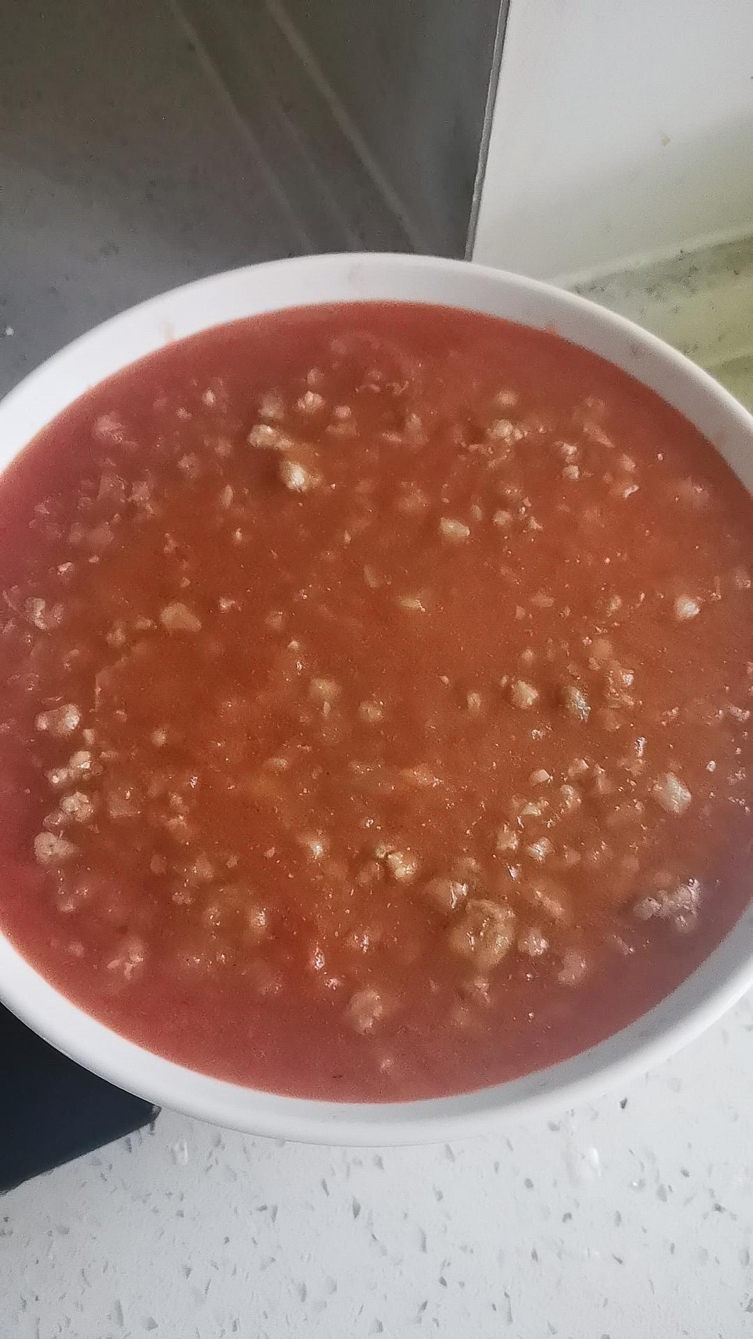 （完胜必胜客的）番茄肉酱意大利面～