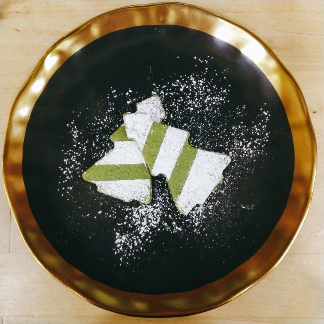 圣诞树饼干（抹茶炼乳脆饼）