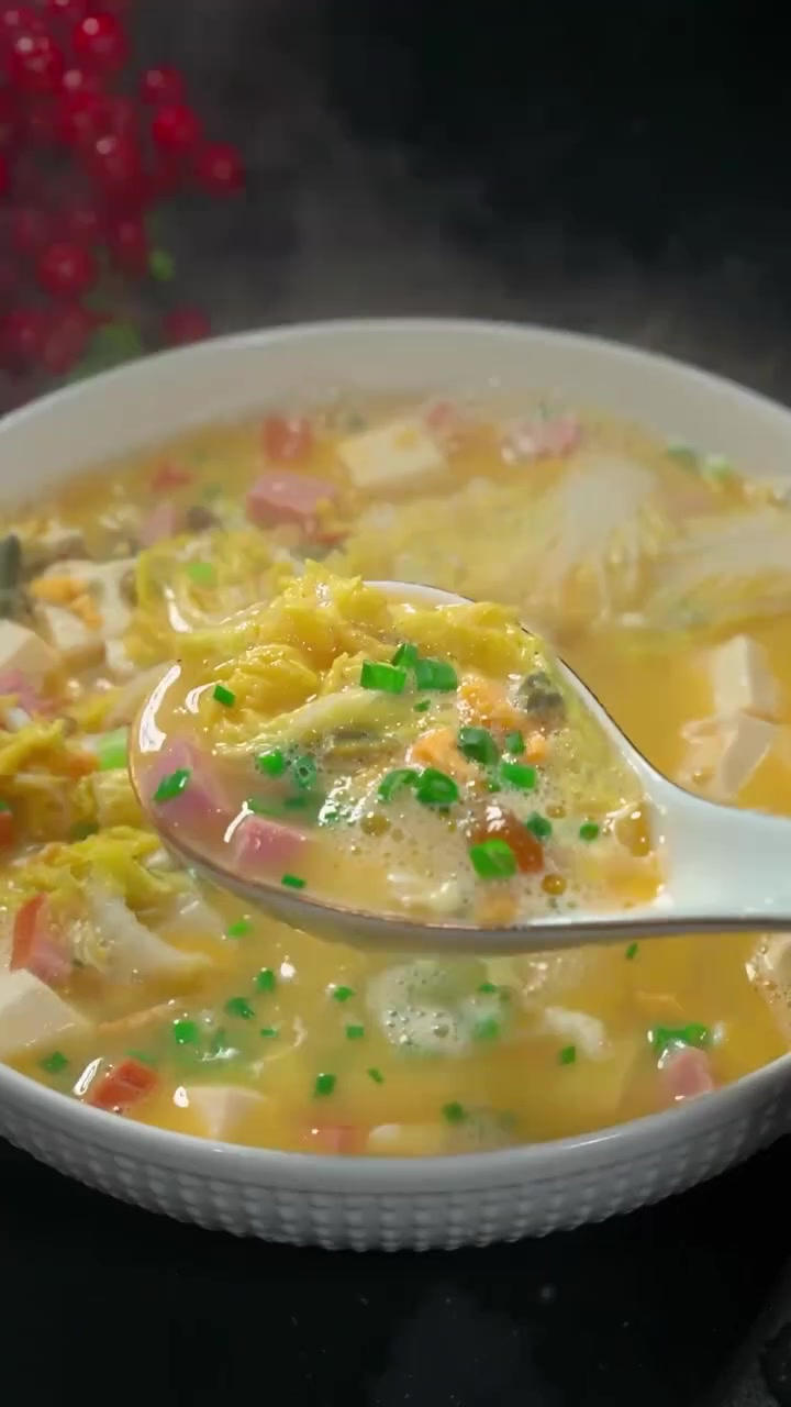 快手上汤娃娃菜 鲜掉眉毛