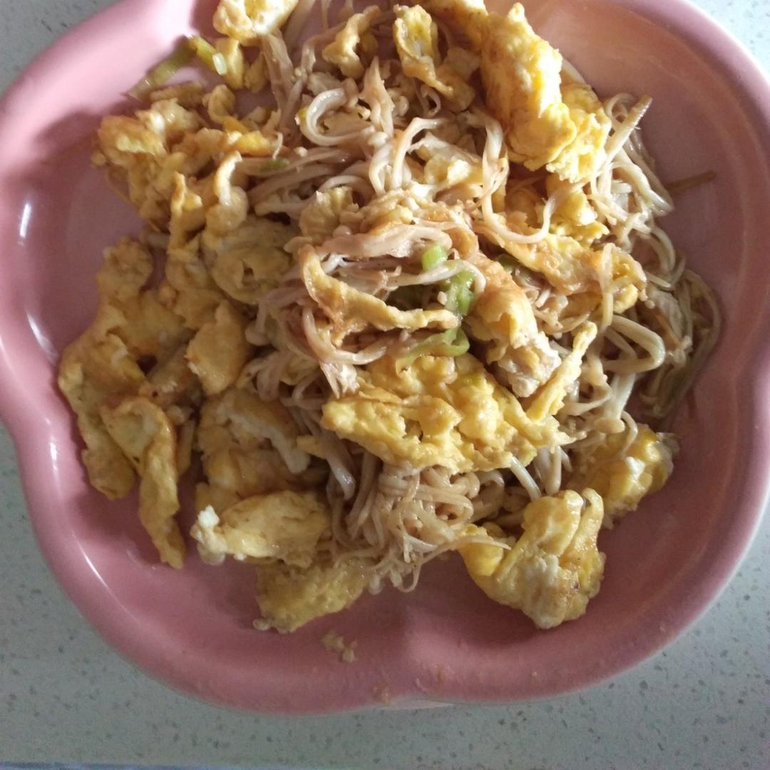 金针菇炒蛋