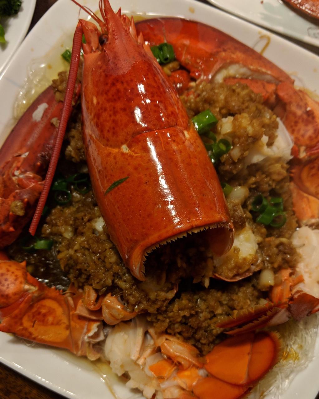 蒜蓉龙虾蒸粉丝