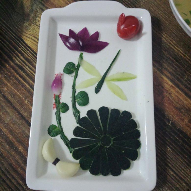 简单美丽的盘饰（9）——冷拼·洋葱荷花