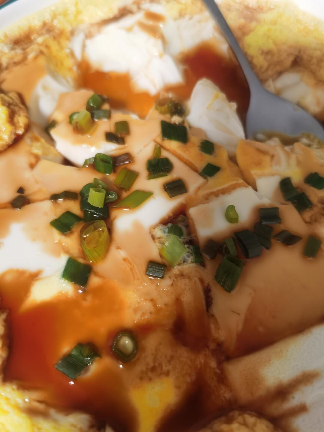 内脂豆腐蒸蛋羹