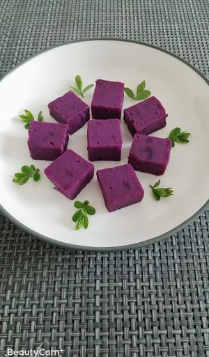 简单易做的紫薯奶糕的做法 步骤4