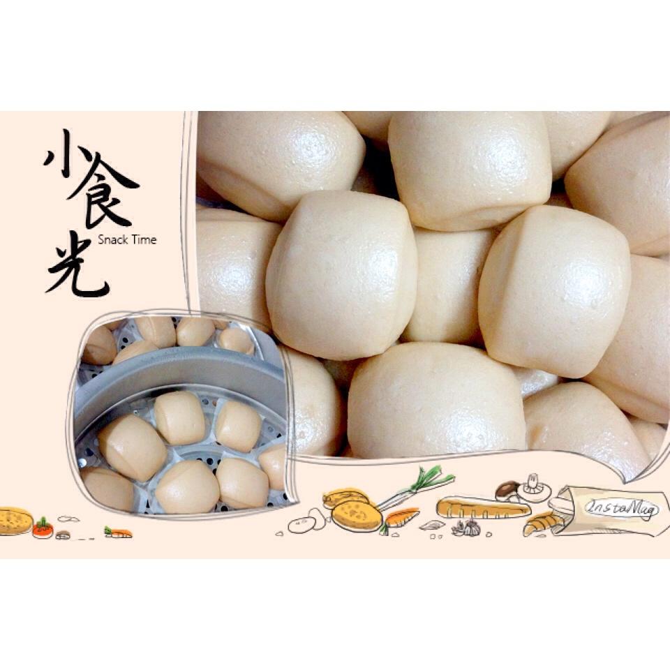 一次性发酵的奶香馒头！