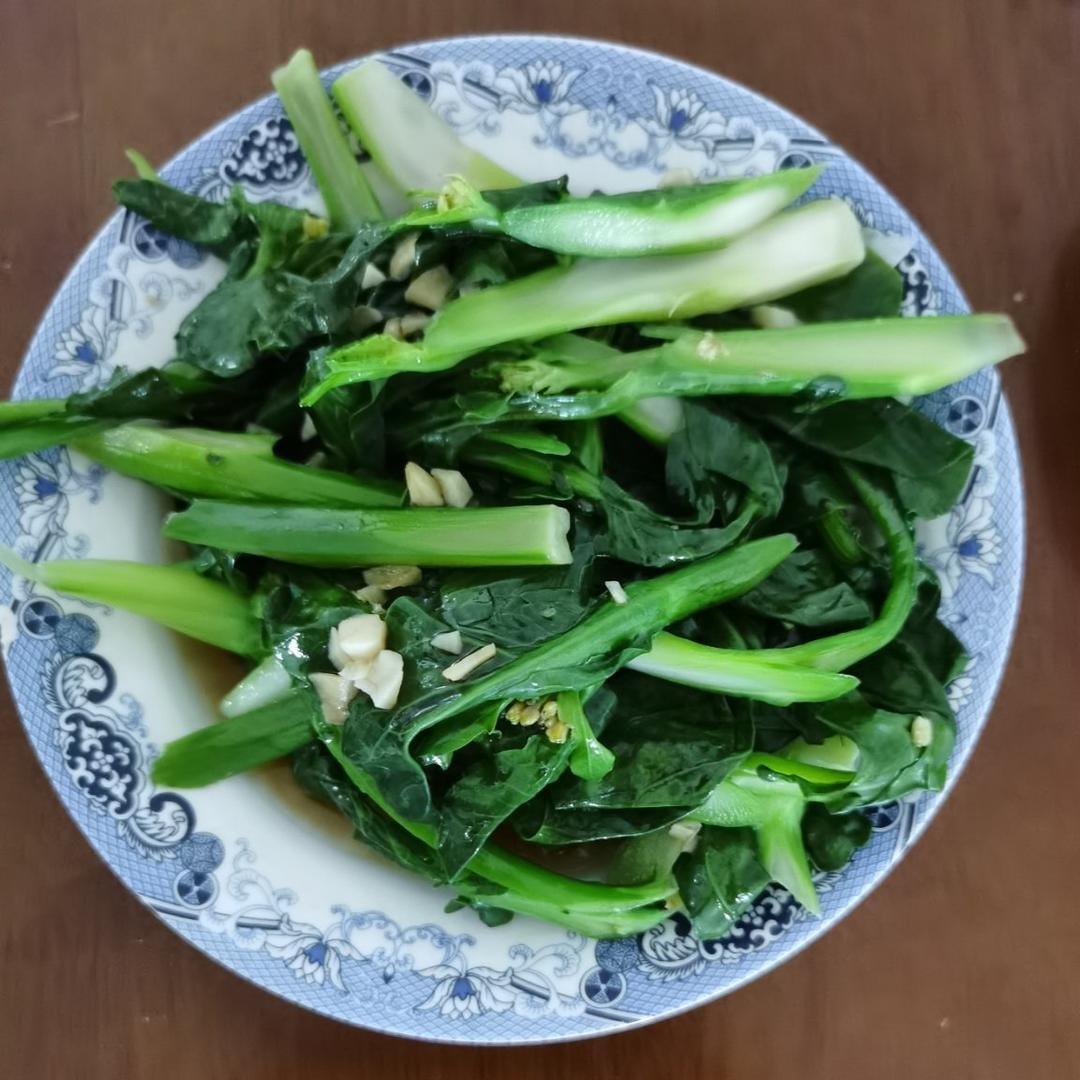 蚝油芥蓝，改刀后的比不改刀好吃百倍