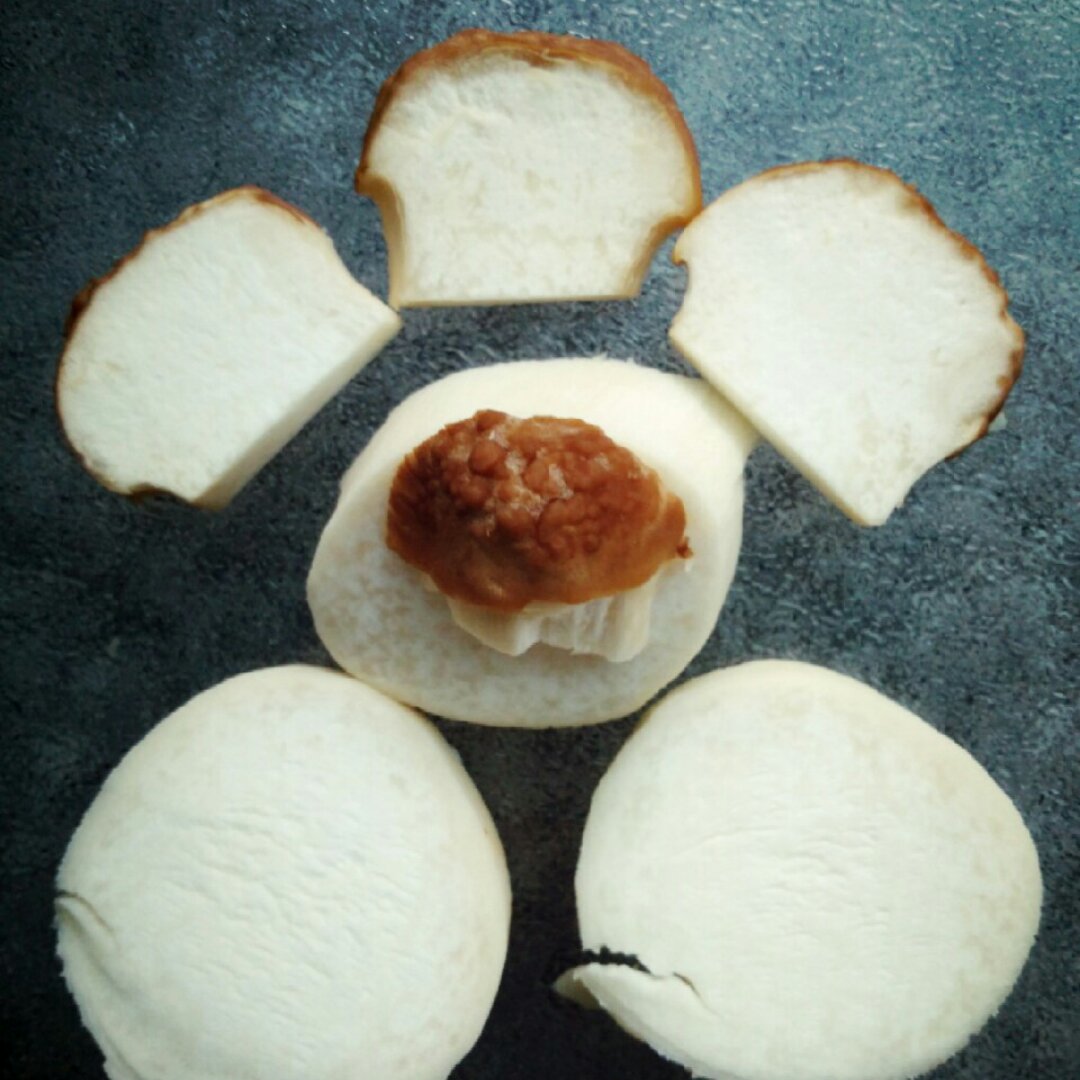 溏心蛋拌杏鲍菇。