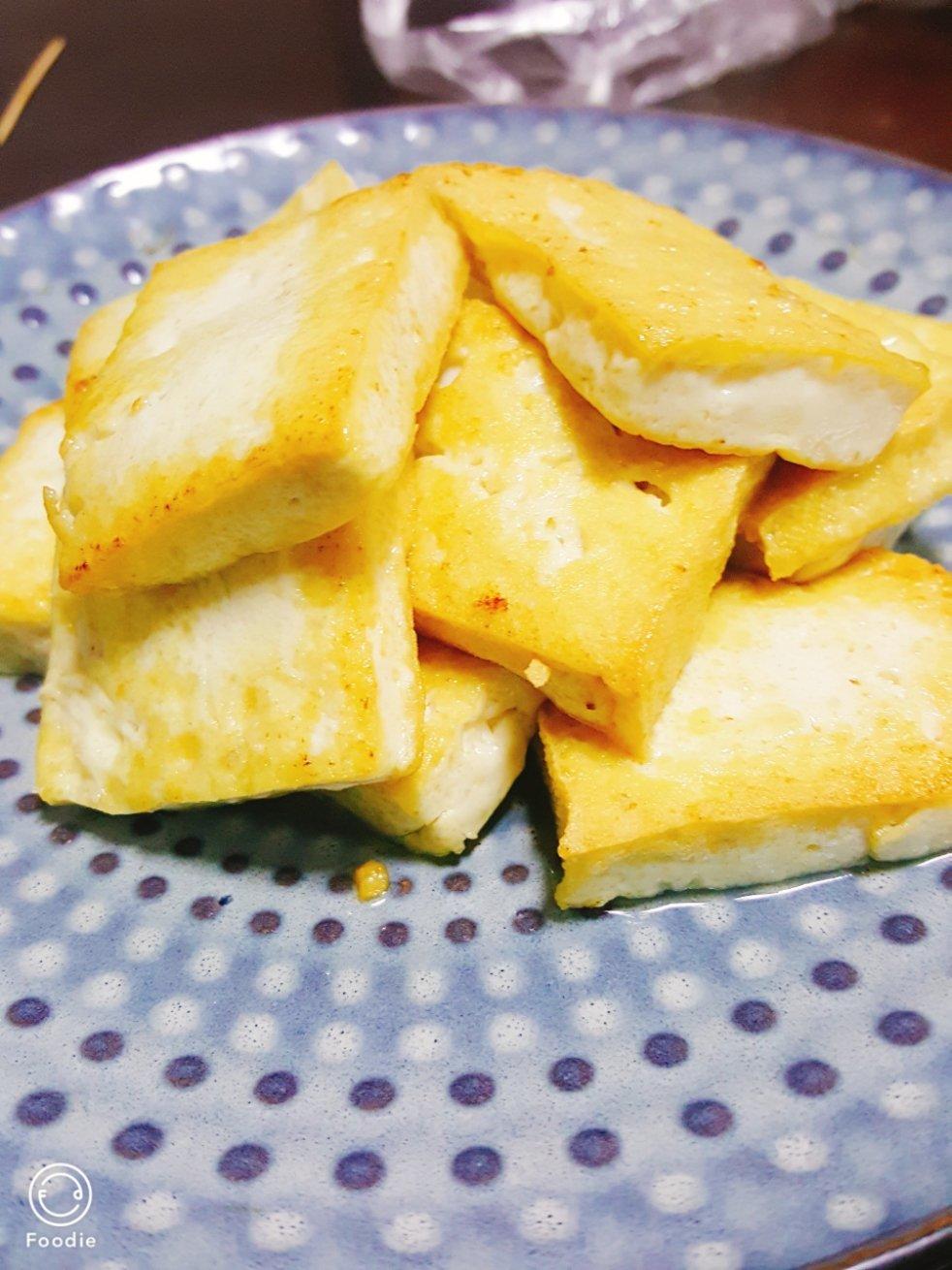 香煎豆腐--家常豆腐