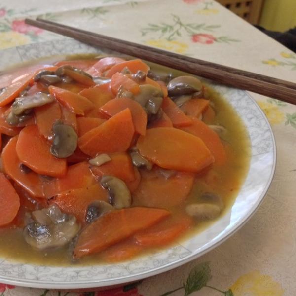 蚝香胡萝卜鲜菇片