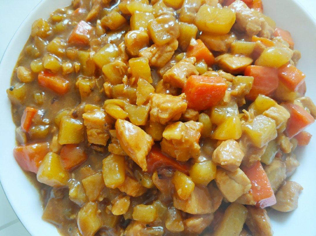 咖喱鸡块饭（百梦多咖喱超级简单版）