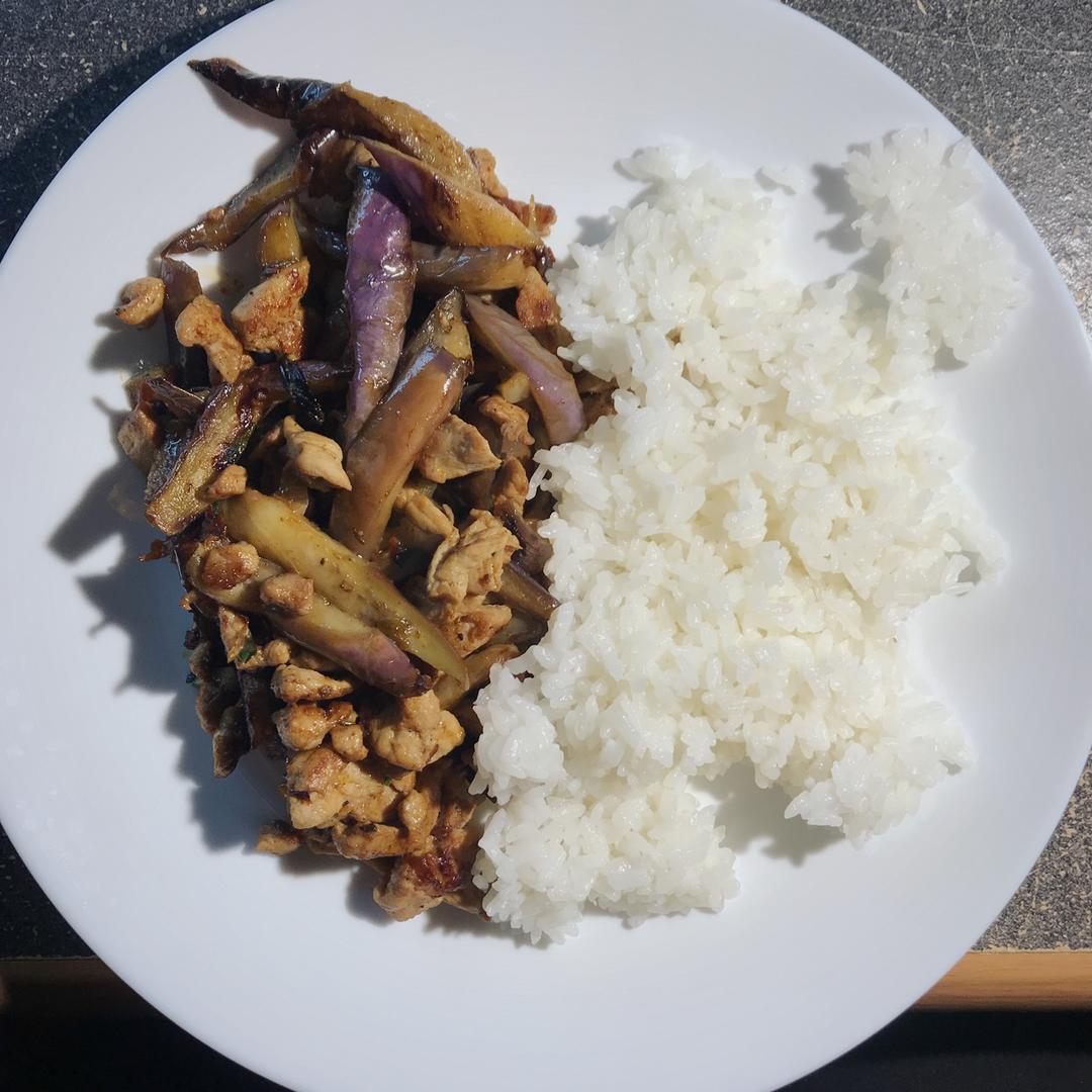 红烧肉沫茄子