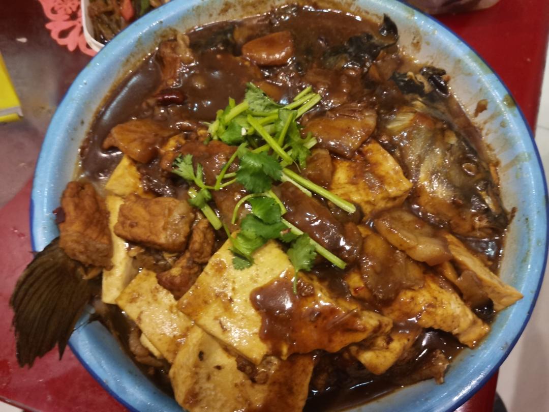 不用猪油的三道鳞炖豆腐