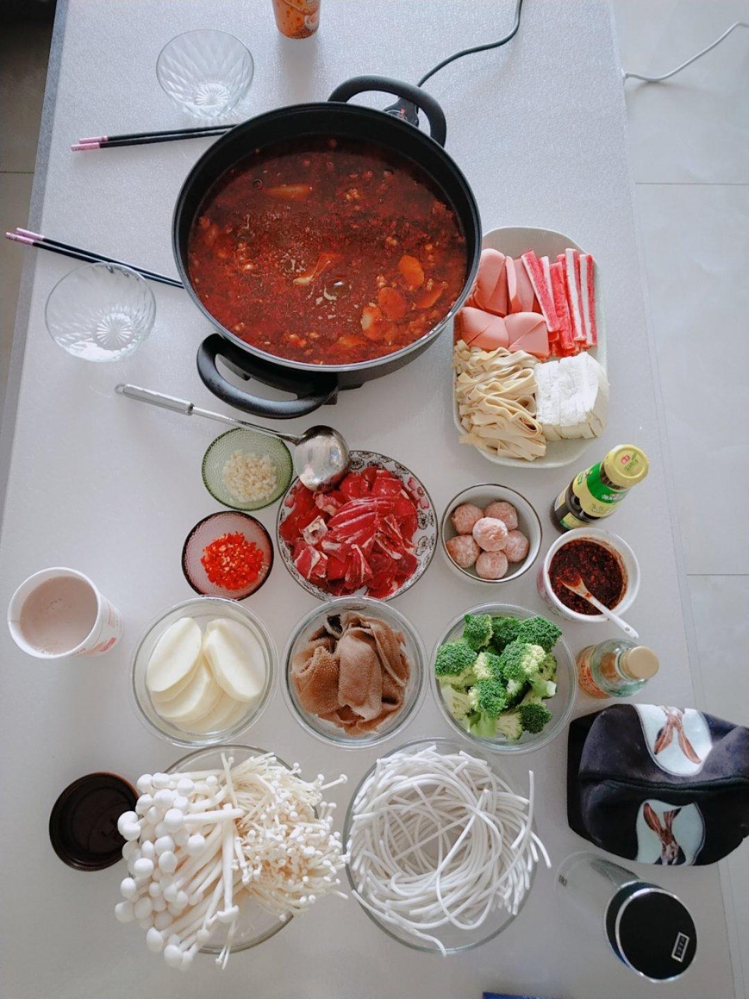 自制麻辣重庆火锅