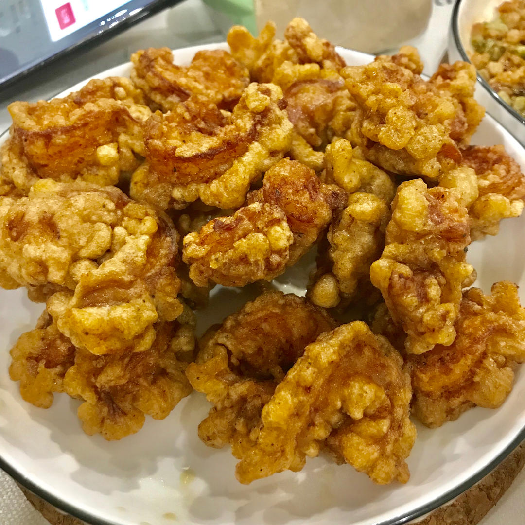 外酥里嫩脆皮椒盐虾仁