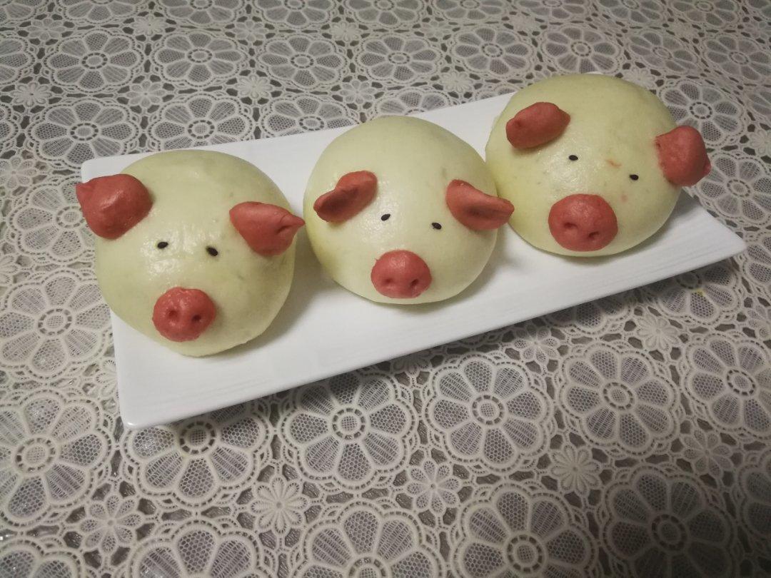 小猪奶黄包