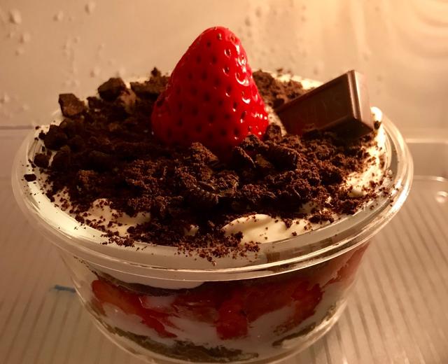 草莓巧克力蛋糕杯🍓
