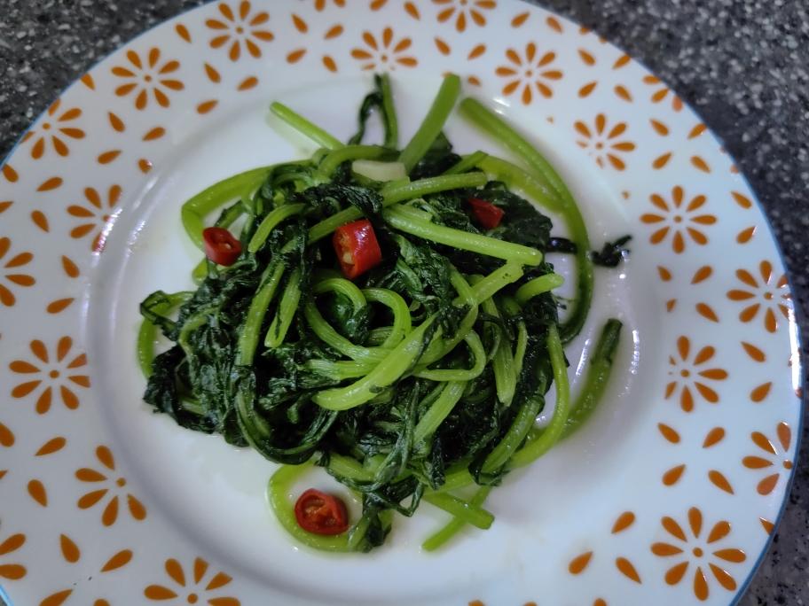 清炒茼蒿的做法