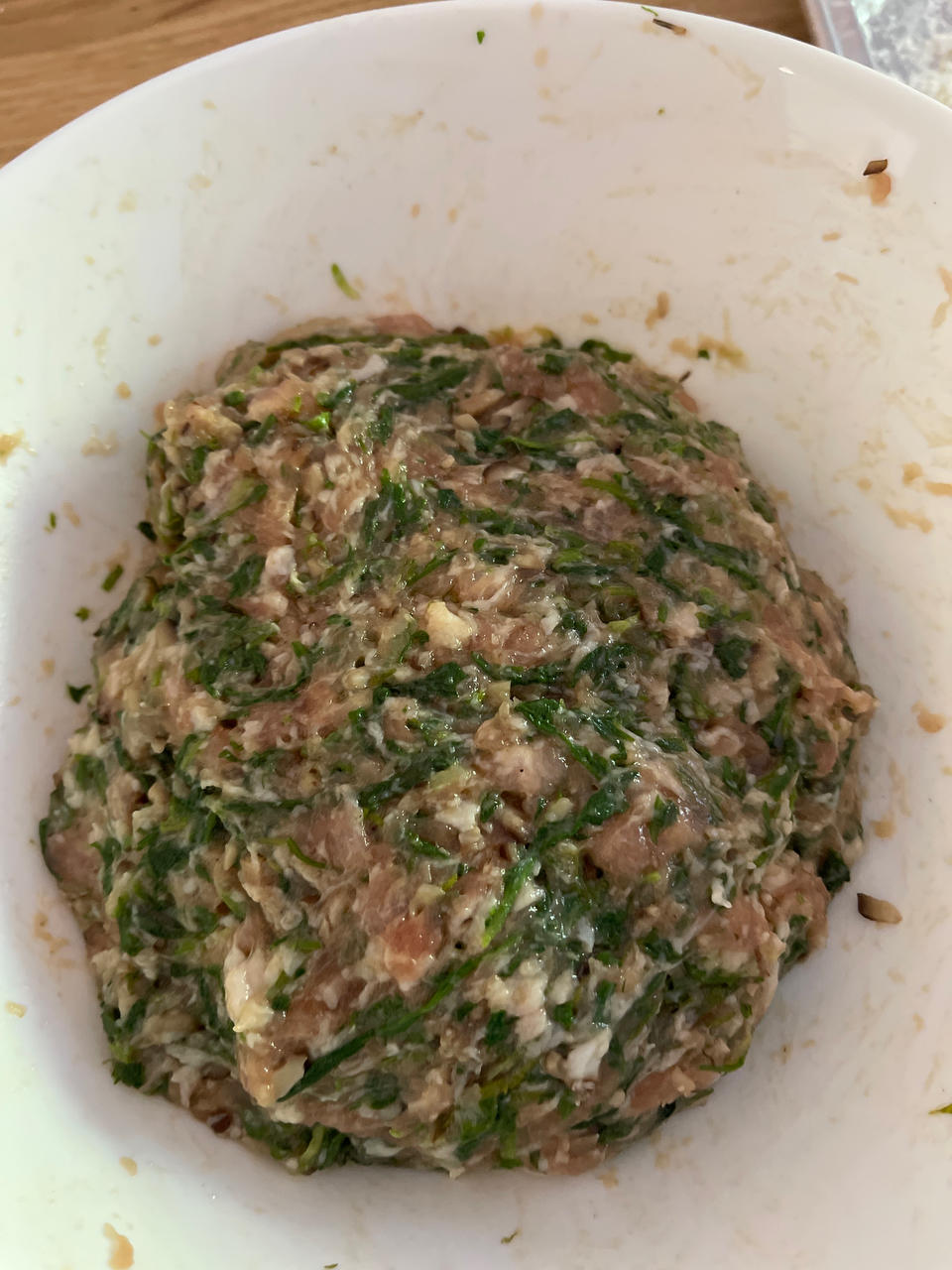 荠菜香菇猪肉饺子