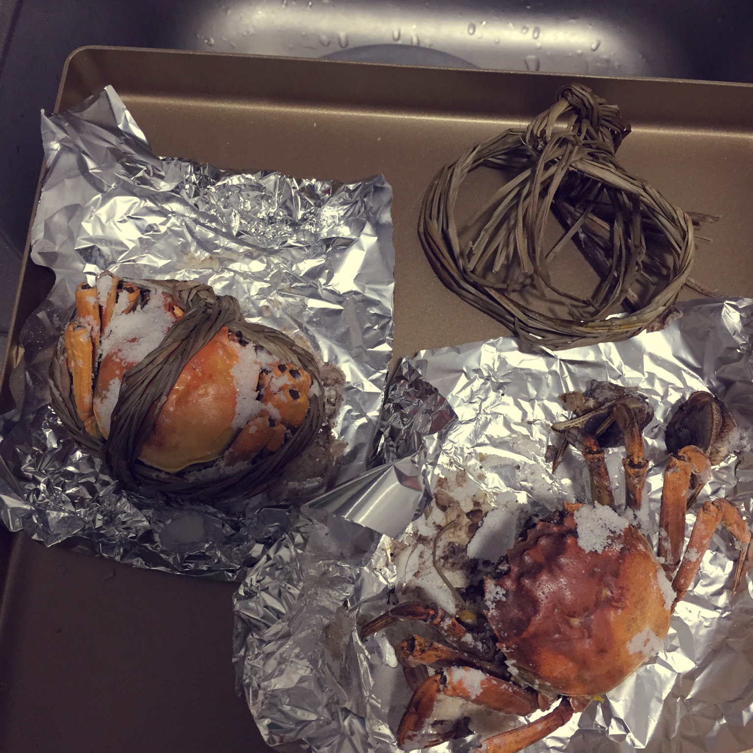 盐烤蟹（省盐省事儿烤箱版）