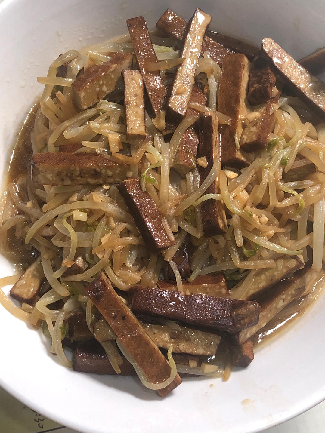 豆干炒豆芽家常小菜