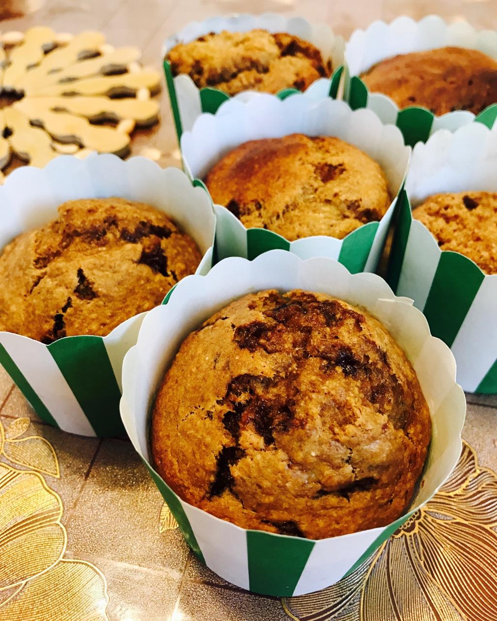 红糖全麦香蕉马芬