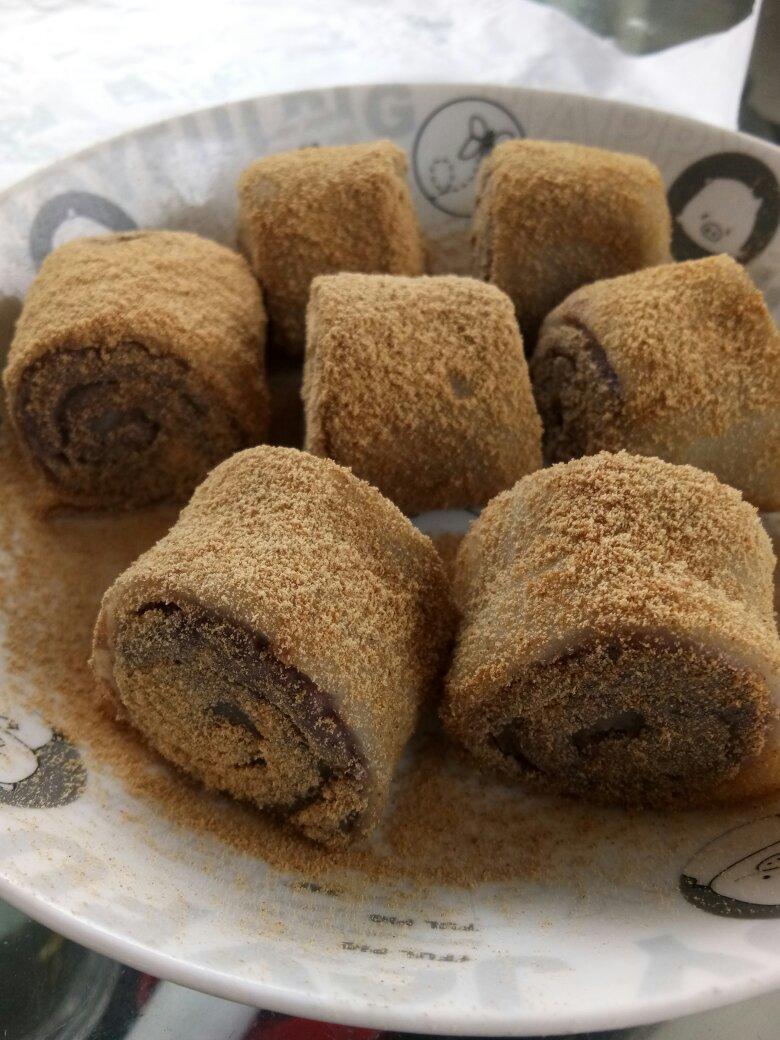 锐锐麻做的驴打滚(微波炉版)