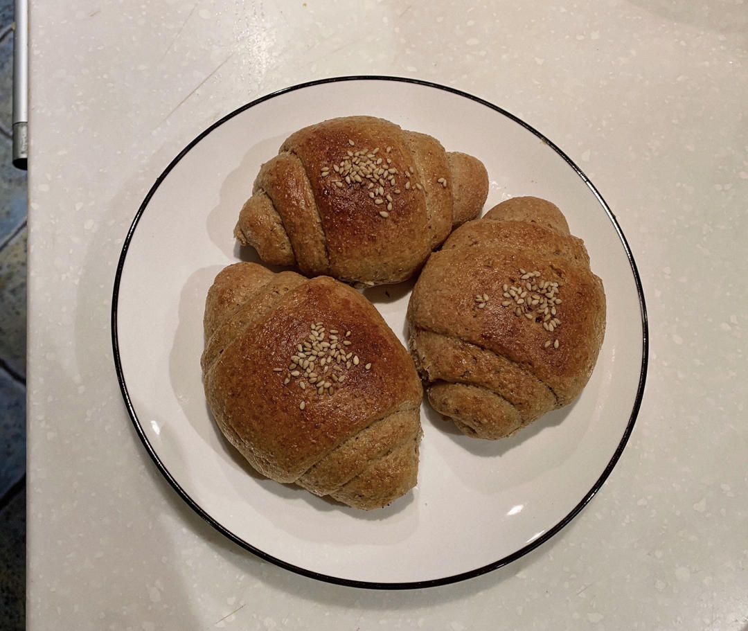 牛奶香蕉全麦面包 100%全麦 50%香蕉 无油