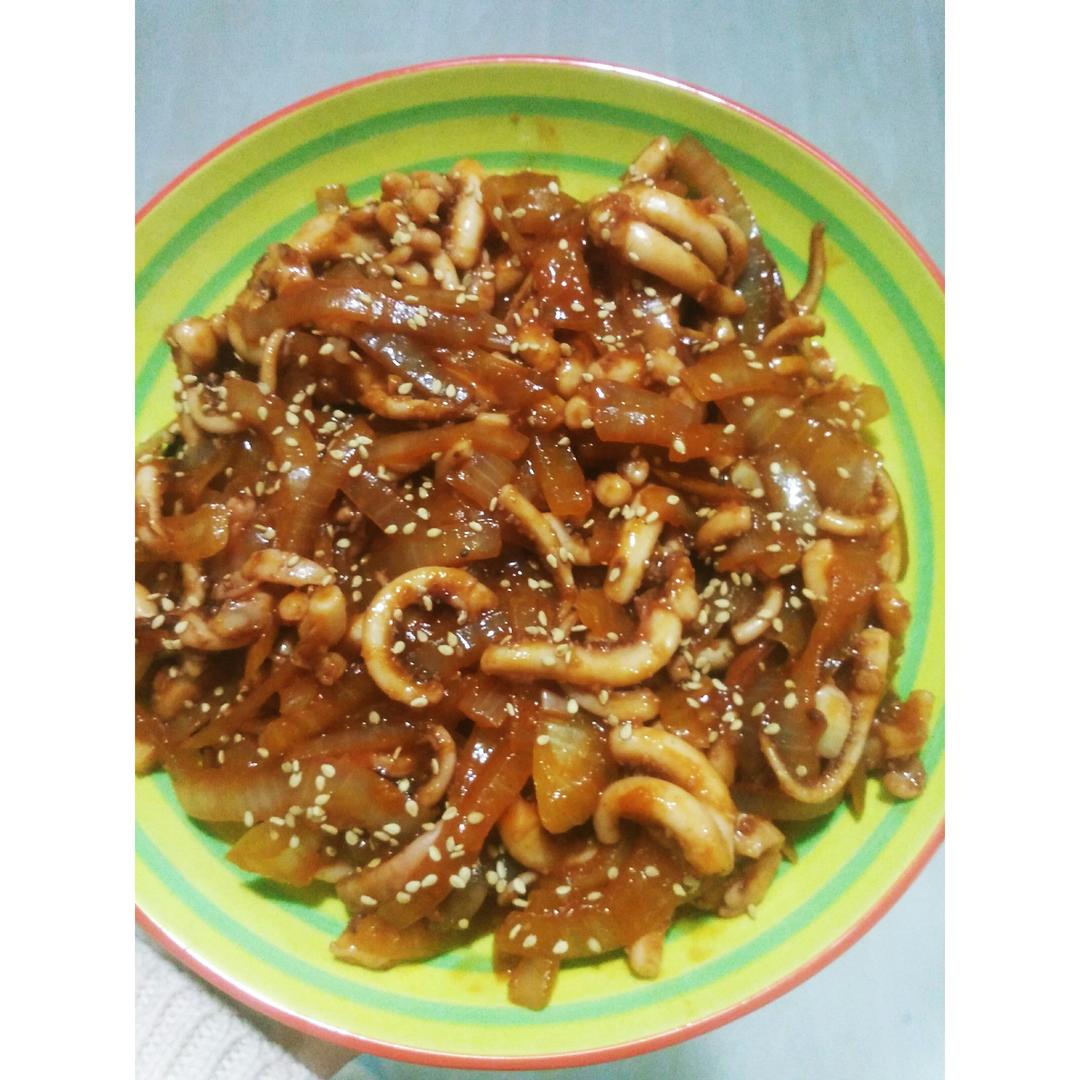 韩式铁板鱿鱼