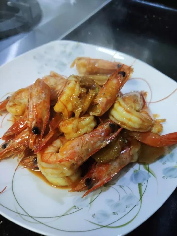 快手红烧厄瓜多尔白虾