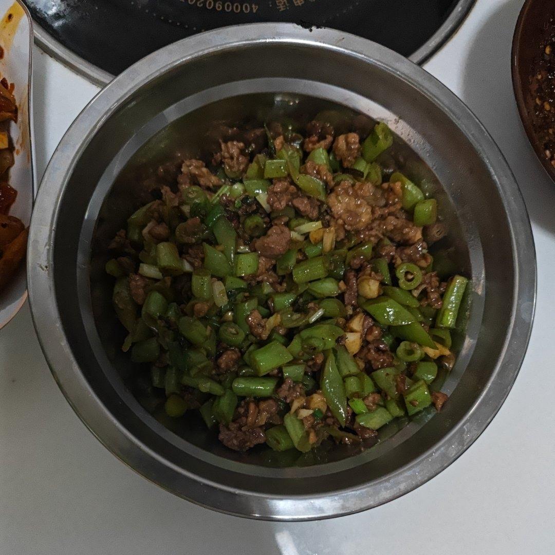 肉沫豆角下饭菜
