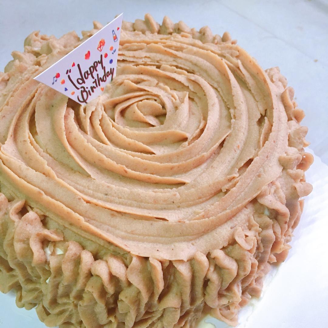 蒙布朗风栗子蛋糕