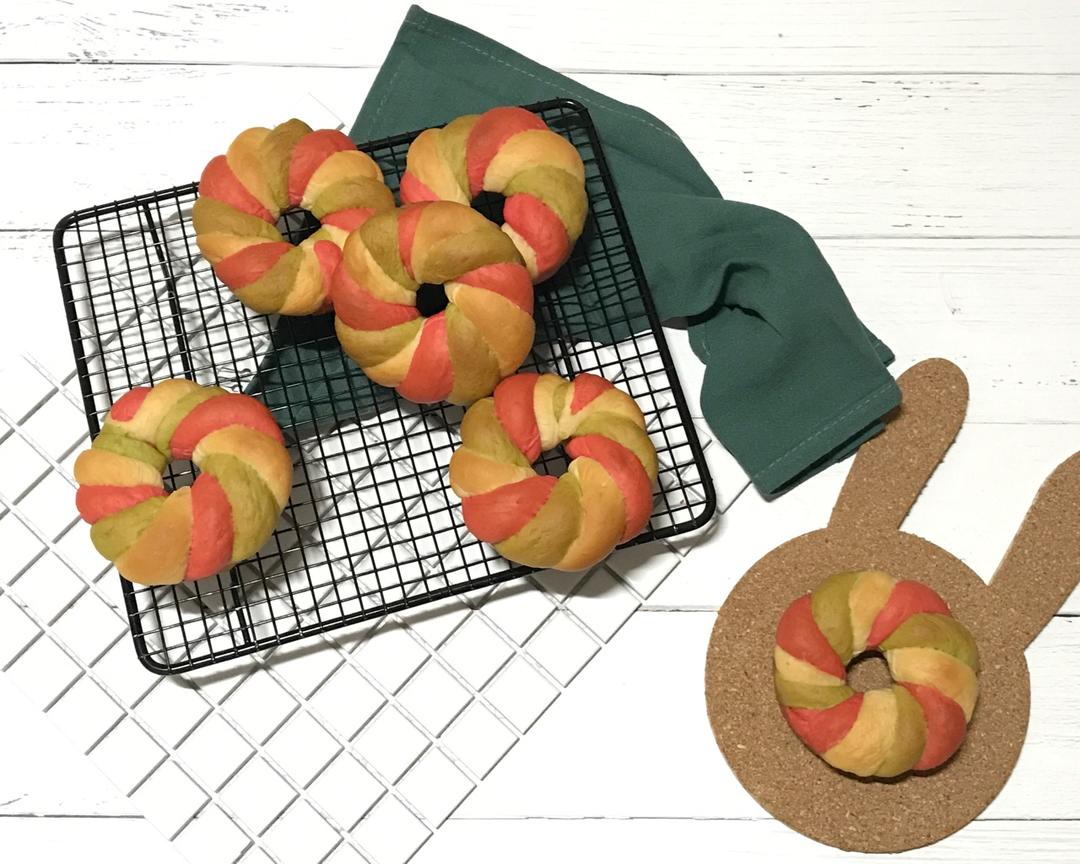 圣诞花环圈圈包~ukoeo风炉制作