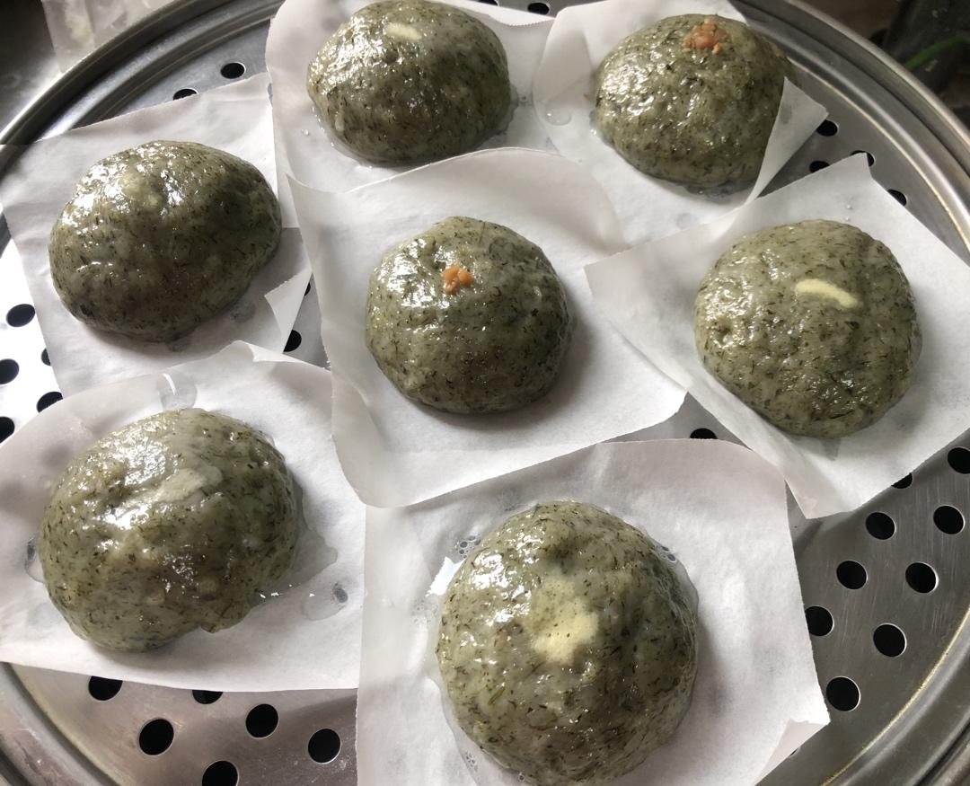 艾草青团—芝士拉丝艾糍