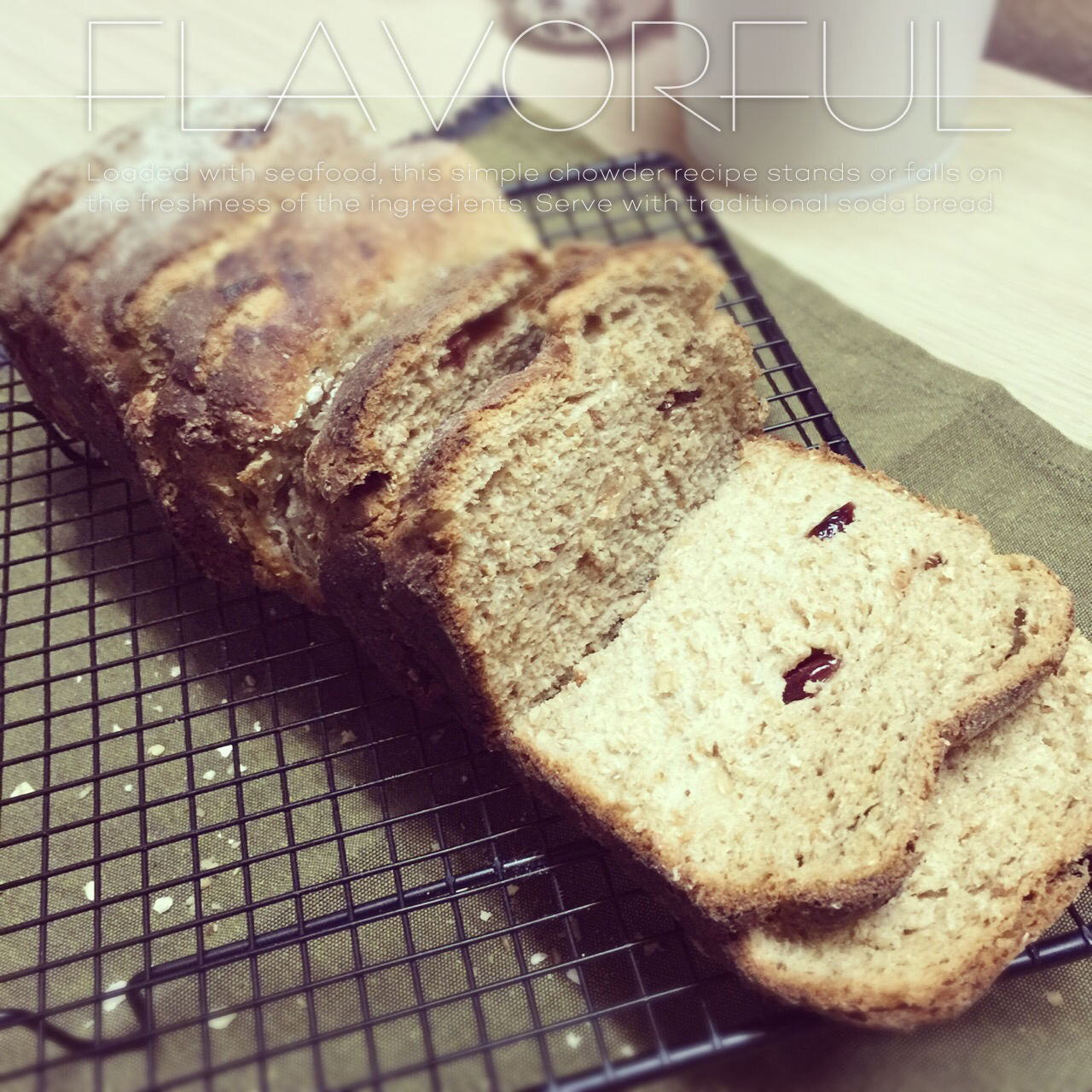 全麦蔓越莓酸奶吐司