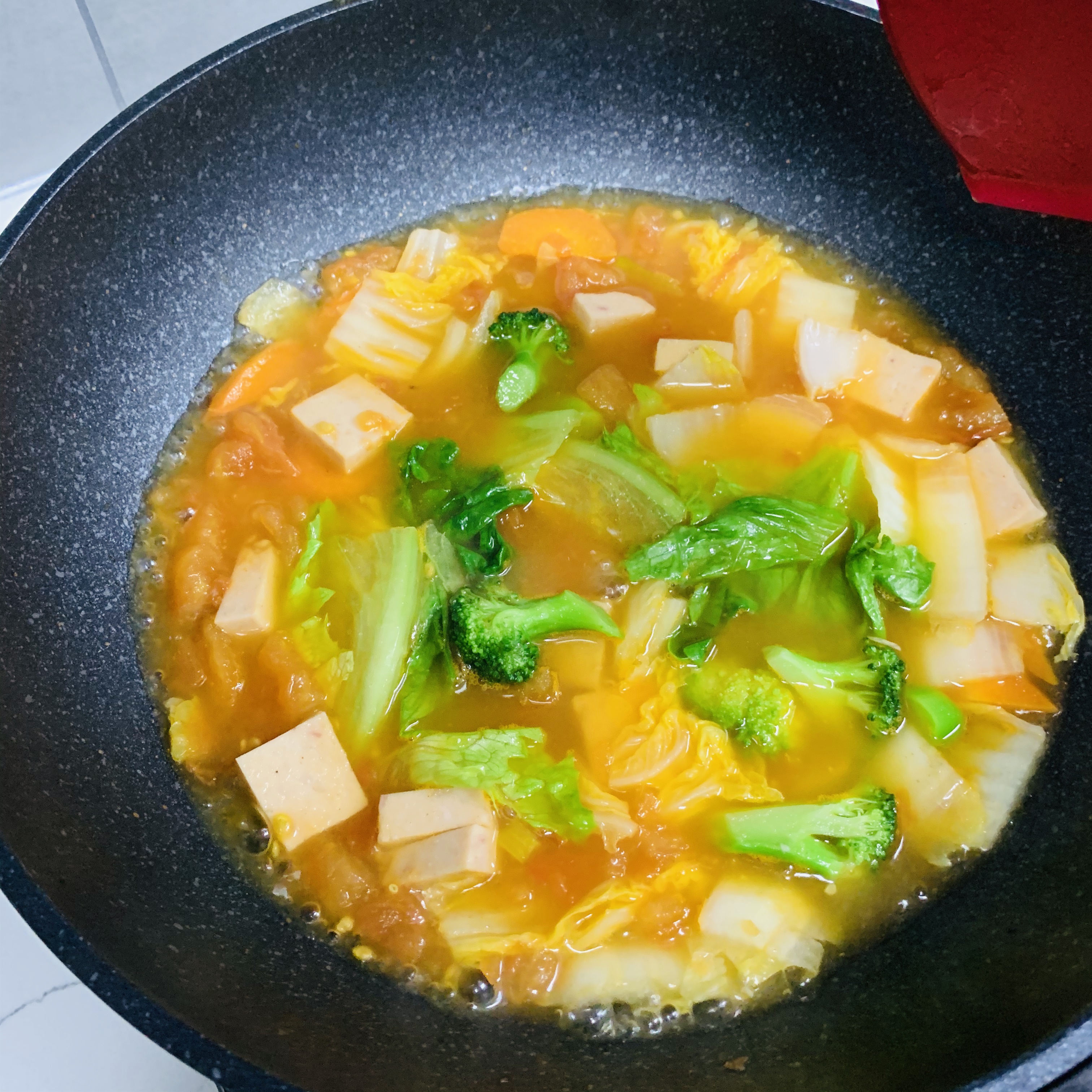 低卡番茄蔬菜汤的做法 步骤5