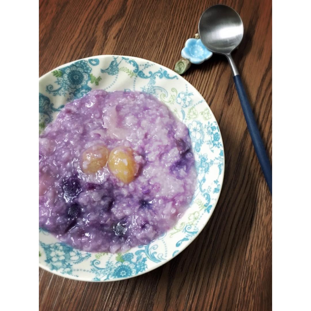银耳紫薯粥