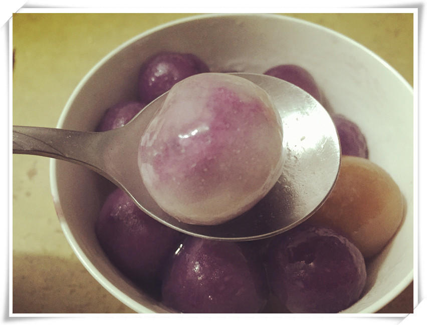 Q弹水晶紫薯汤圆