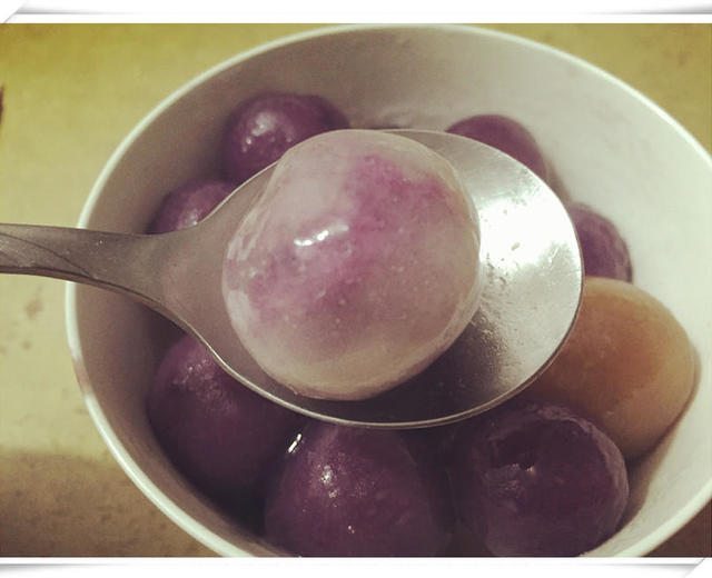 Q弹水晶紫薯汤圆的做法